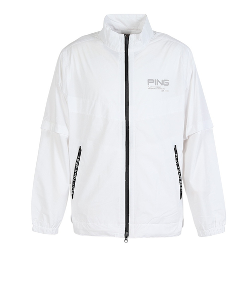 ピン（PING）ゴルフウェア アウター 2WAY 撥水ブルゾン 621-6120101