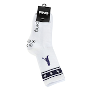 ピン（PING）ゴルフ Mr.PING ラインデザイン ミドルソックス 622-6186110-120