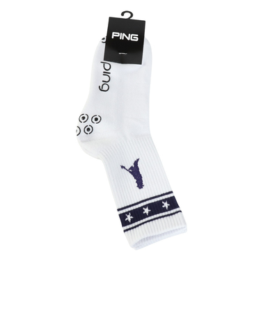 ピン（PING）ゴルフ Mr.PING ラインデザイン ミドルソックス 622-6186110-120