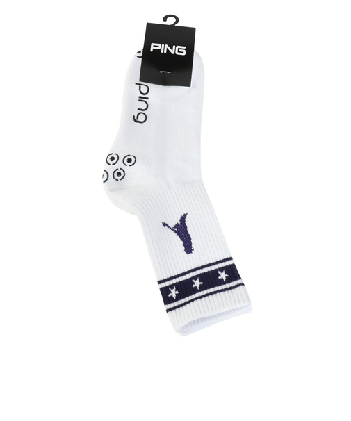ピン（PING）ゴルフ Mr.PING ラインデザイン ミドルソックス 622-6186110-120