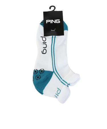 ピン（PING）ゴルフ 消臭 足底パイル  ライン アンクルソックス 622-6186102-111
