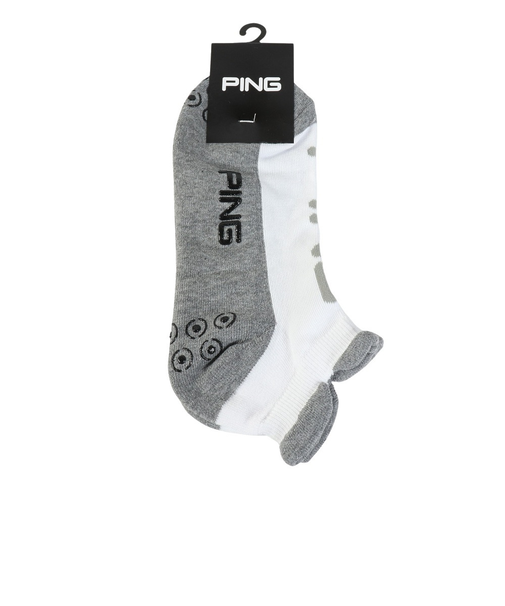 ピン（PING）ゴルフ 消臭 足底パイル ロゴ アンクルソックス 621-6186101-020