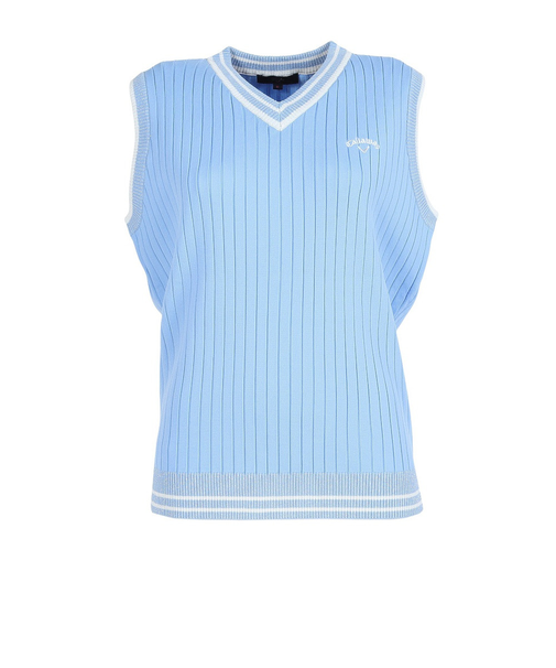 キャロウェイ（CALLAWAY）ゴルフウェア リブ編み Vネックニットベスト C26119200-1110