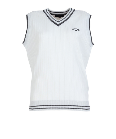 キャロウェイ（CALLAWAY）ゴルフウェア リブ編み Vネックニットベスト C26119200-1030