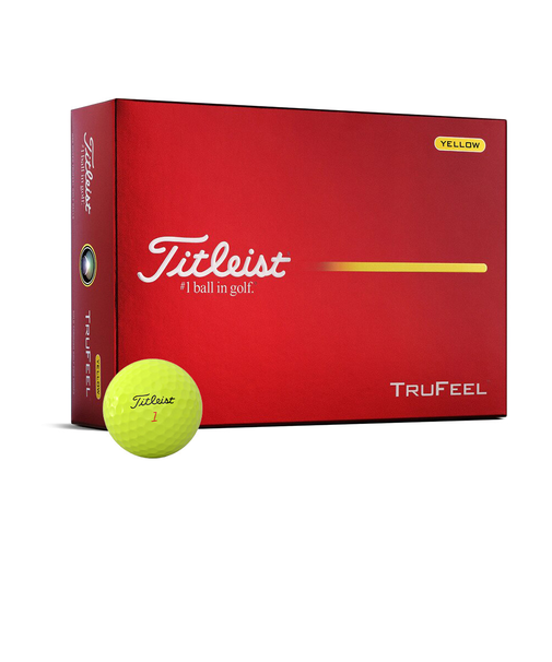 タイトリスト（TITLEIST）ゴルフボール TRUFEEL YELLOW T6136S-J-2 ダース(12個入り)