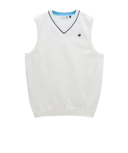 ルコックスポルティフ(lecoqsportif)ゴルフウェア ウォッシャブルVネック ニットベスト LG6SVE50M WH00