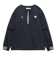 ルコックスポルティフ（lecoqsportif）ゴルフウェア 2WAYクルーネックブルゾン LG6SWB00L NV00