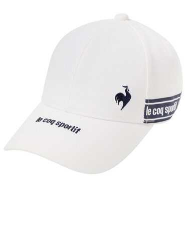 ルコックスポルティフ（lecoqsportif）帽子 被り深め テープロゴキャップ LG6SCP03L WH00