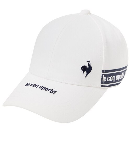 ルコックスポルティフ（lecoqsportif）帽子 被り深め テープロゴキャップ LG6SCP03L WH00