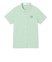 ルコックスポルティフ(lecoqsportif)ゴルフウェア フルボタン半袖シャツ LG6SHS80L GR00