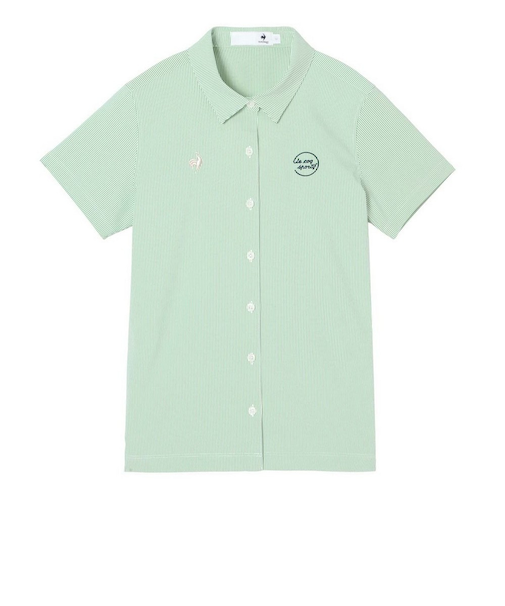 ルコックスポルティフ（lecoqsportif）ゴルフウェア フルボタン半袖シャツ LG6SHS80L GR00