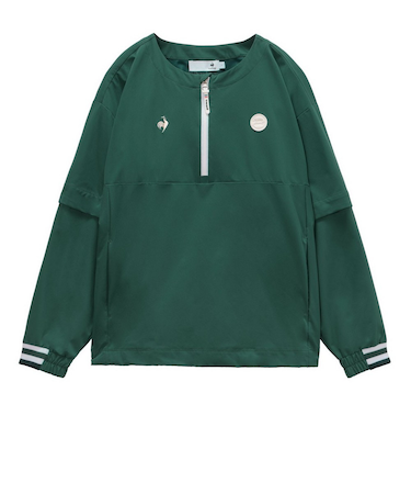 ルコックスポルティフ（lecoqsportif）ゴルフウェア 2WAYクルーネックブルゾン LG6SWB00L GR00