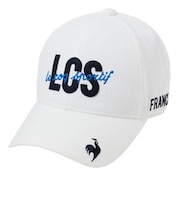 ルコックスポルティフ（lecoqsportif）帽子 ストライプ柄キャップ LG6SCP01M WH00