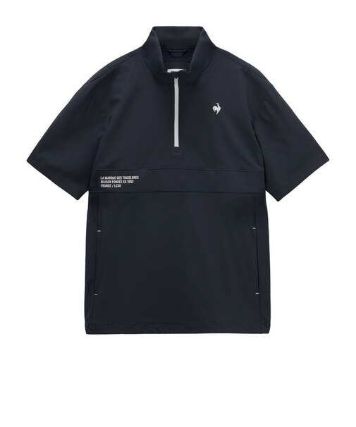 ルコックスポルティフ（lecoqsportif）ゴルフウェア ハーフジップ半袖アウター LG6SWB80M NV00