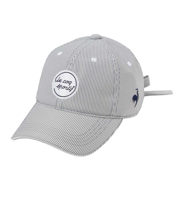 ルコックスポルティフ（lecoqsportif）帽子 ストライプ柄キャップ LG6SCP01L NV00