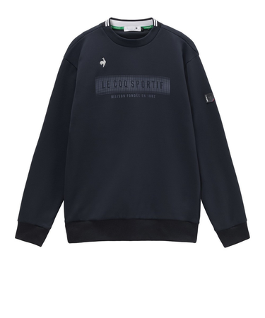 ルコックスポルティフ（lecoqsportif）ゴルフ ロゴプリント長袖クルーネックカットソー LG6SSW00M NV00