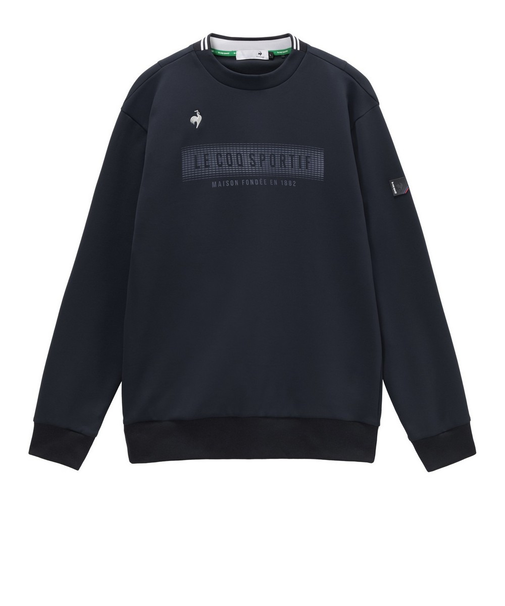 ルコックスポルティフ（lecoqsportif）ゴルフ ロゴプリント長袖クルーネックカットソー LG6SSW00M NV00