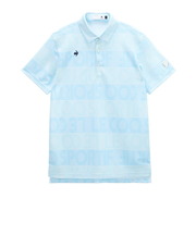 ルコックスポルティフ（lecoqsportif）ゴルフウェア グラフィックロゴボーダー柄 半袖シャツ LG6SHS06M SA00