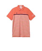 ルコックスポルティフ（lecoqsportif）ゴルフウェア パネルボーダー柄 半袖シャツ LG6SHS04M OR00