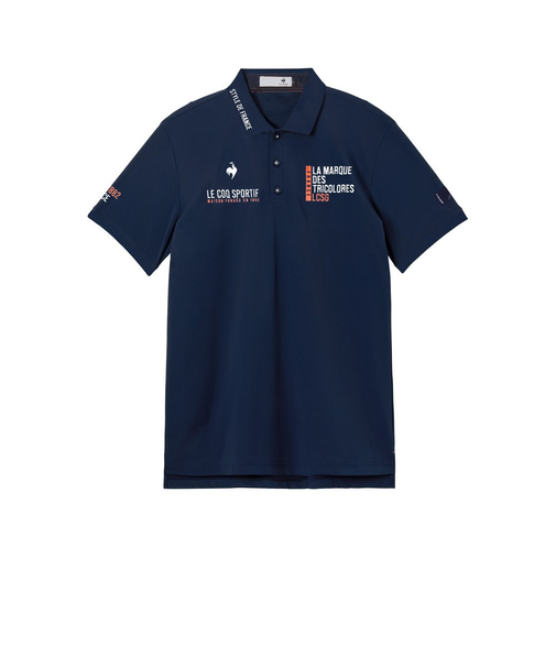 ルコックスポルティフ（lecoqsportif）ゴルフウェア マーキングデザイン 半袖シャツ LG6SHS00M NV00
