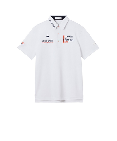ルコックスポルティフ（lecoqsportif）ゴルフウェア マーキングデザイン 半袖シャツ LG6SHS00M WH00