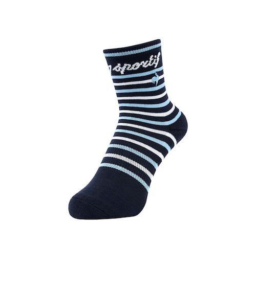 ルコックスポルティフ（lecoqsportif）ボーダー柄 ショート丈ソックス
