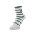 ルコックスポルティフ（lecoqsportif）ボーダー柄 ショート丈ソックス LG6SSO04L GY00