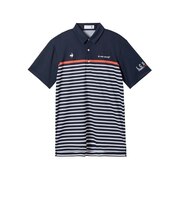 ルコックスポルティフ（lecoqsportif）ゴルフウェア パネルボーダー柄 半袖シャツ LG6SHS04M NV00