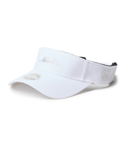 ニューエラ（NEW ERA）帽子 ゴルフ サンバイザー ロングバイザー Rhinestone ラインストーン スクリプトロゴ ホワイト 14747113