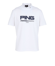 ピン（PING）ゴルフ アップリケ 半袖ハイネックシャツ 621-6167201-030
