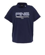 ピン（PING）ゴルフ アップリケ半袖ハイネックシャツ 622-6167200-120