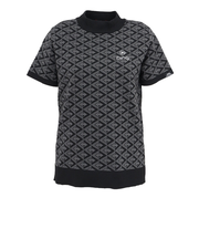 ピン（PING）ゴルフウェア AZモノグラム ジャカード 半袖ハイネックネックニット 622-6175200-010