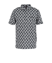 ピン（PING）ゴルフウェア AZモノグラム ジャカード ブロックロゴ 半袖ポロシャツ 621-6160101-010