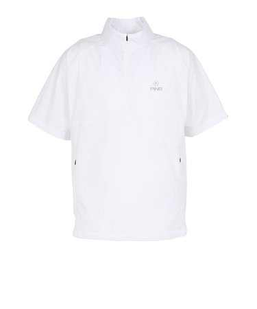 ピン（PING）ゴルフウェア 半袖ハーフジップ 撥水ブルゾン 621-6120201-030