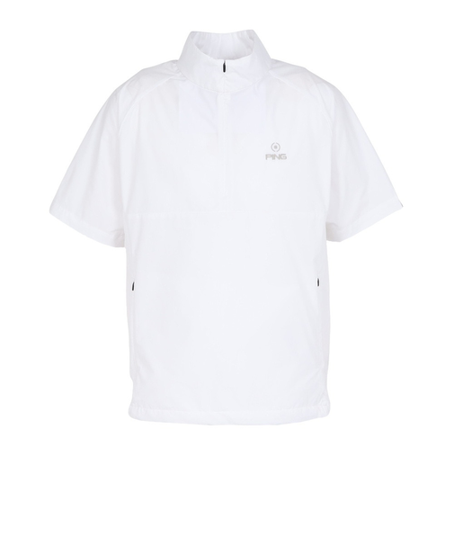 ピン（PING）ゴルフウェア 半袖ハーフジップ 撥水ブルゾン 621-6120201-030