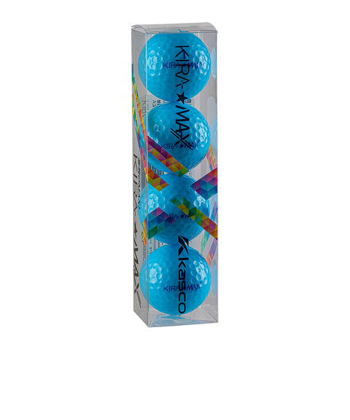 キャスコ（CASCO）ゴルフボール KIRA MAX ブルー 4P スリーブ(4個入り)