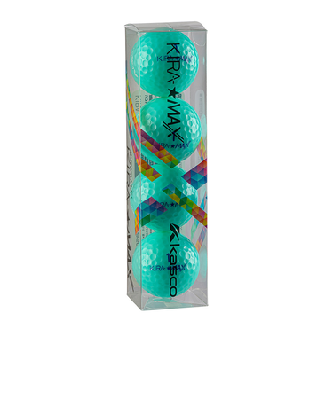 キャスコ（CASCO）ゴルフボール KIRA MAX ターコイズ 4P スリーブ(4個入り)