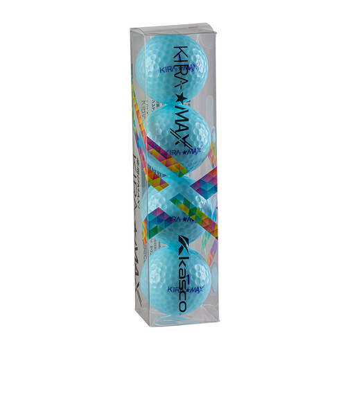 キャスコ（CASCO）ゴルフボール KIRA MAX アクア 4P スリーブ(4個入り)