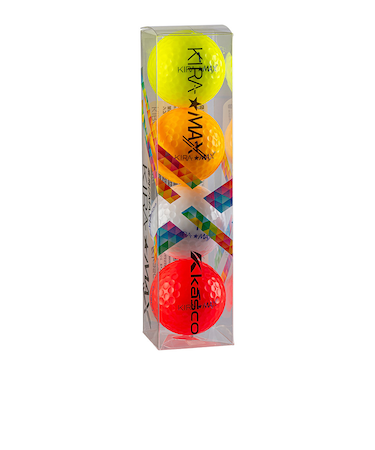 キャスコ（CASCO）ゴルフボール KIRA MAX 4Cアソート 4P スリーブ(4個入り)