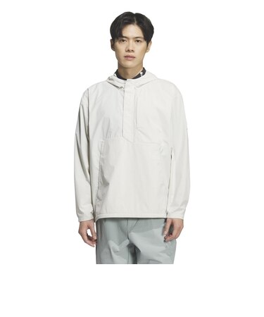 アディダス（adidas）ゴルフウェア リフレクティブ付き アノラックフーディージャケット WU946-KD0915LGRY