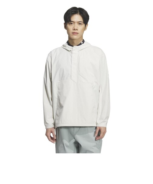 アディダス（adidas）ゴルフウェア リフレクティブ付き アノラックフーディージャケット WU946-KD0915LGRY