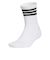 アディダス（adidas）ハーフクルー丈 スリーストライプス ソックス BY630-JZ2965WH/BK