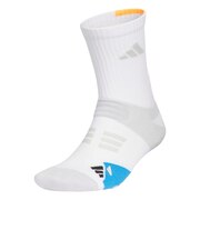 アディダス（adidas）アディパワー クルー丈 グリップソックス BW372-KF0454W/BLU