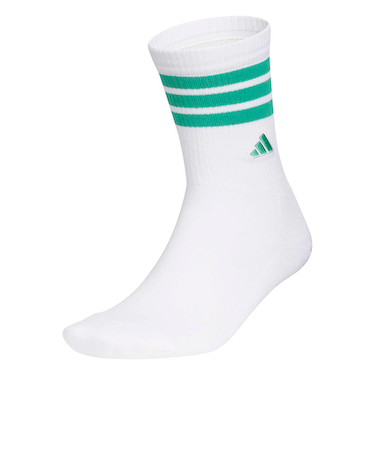 アディダス（adidas）クルー丈 3ST クッションソックス KO387-KF0462W/GRN