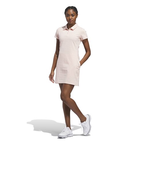 アディダス（adidas）ゴルフウェア プレードパターン 半袖ワンピース