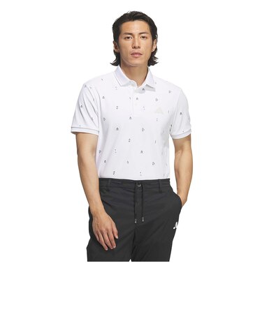 アディダス（adidas）ゴルフウェア クライマクール モノグラム 半袖ポロシャツ VD559-JY8222W
