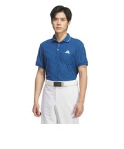 アディダス（adidas）ゴルフウェア クライマクール シーズナルジャガード 半袖シャツ QB643-JZ4360BLU
