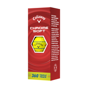 キャロウェイ（CALLAWAY）ゴルフボール クロムソフト 26 イエロー 360° トリプルトラック 3B 2026年モデル スリーブ(3個入り)