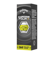 キャロウェイ（CALLAWAY）ゴルフボール CHROME TOUR X 26 イエロー 360° ストライプ CHRM TR X 26 360 YLW ST…