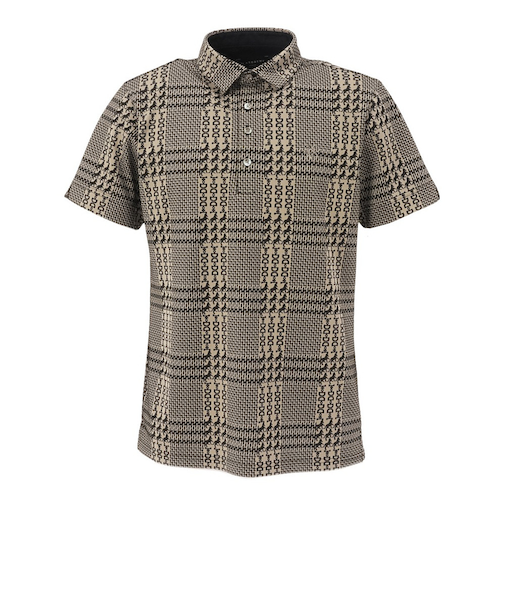 セントアンドリュース（ST.ANDREWS）ゴルフウェア ホースビットチェックジャガード半袖シャツ 042-6160253-040